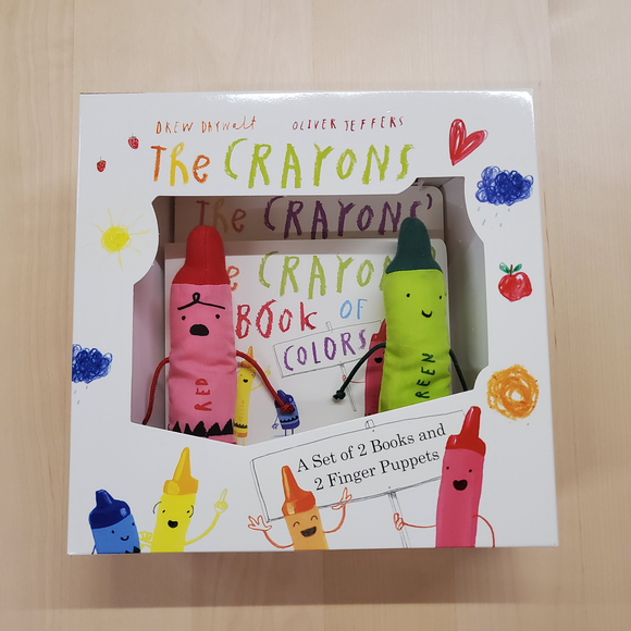 The Crayons: A set of books and finger puppets
